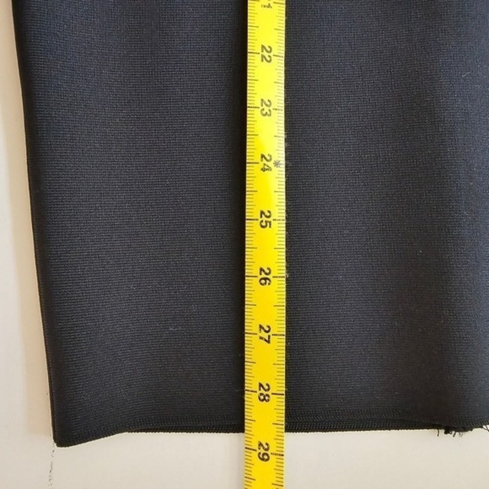 Black Feathered Mini Dress Bodycon Going Out Holiday LBD Party Stretch Small ~ - Picture 9 of 9